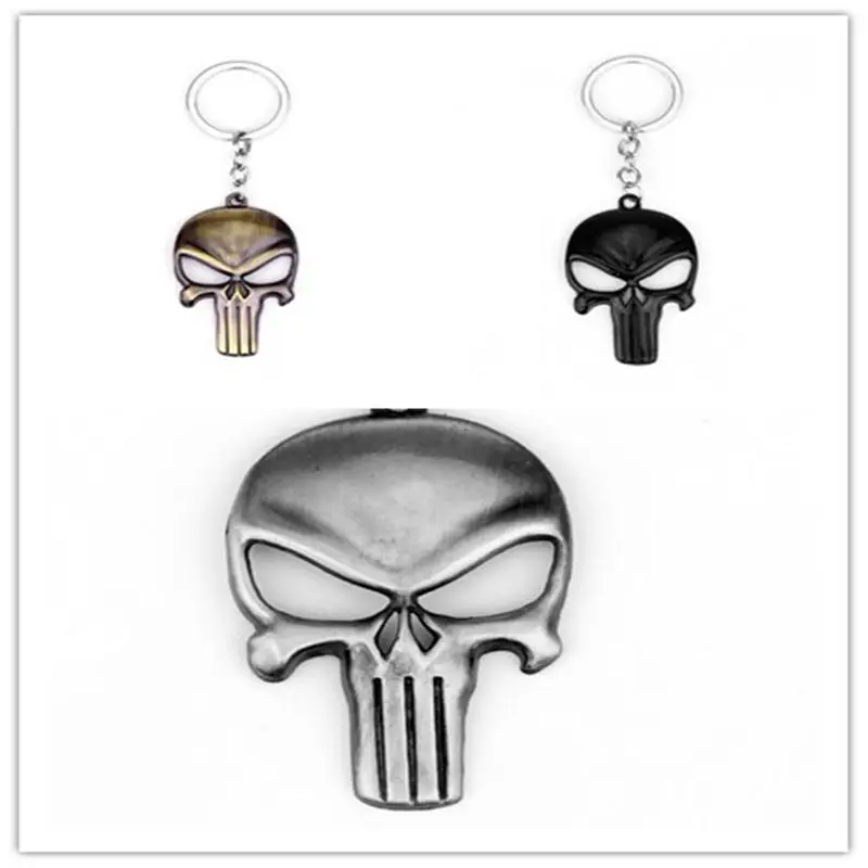3 цвета с черепом The маска брелок каркас узор для ключей кольцо ювелирное изделие