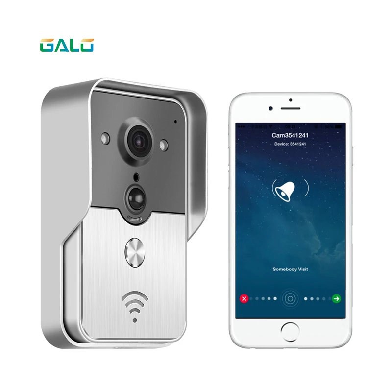 WI FI видео телефон двери с Android ISO App/RFID и код клавиатуры дверной звонок поддержка