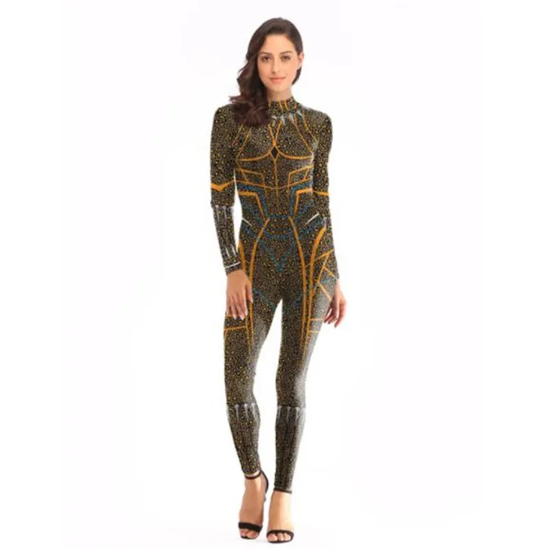 Костюм для косплея Черная Пантера Wakanda Gold Deluxe Edition костюм Хэллоуина 2019|Костюмы из