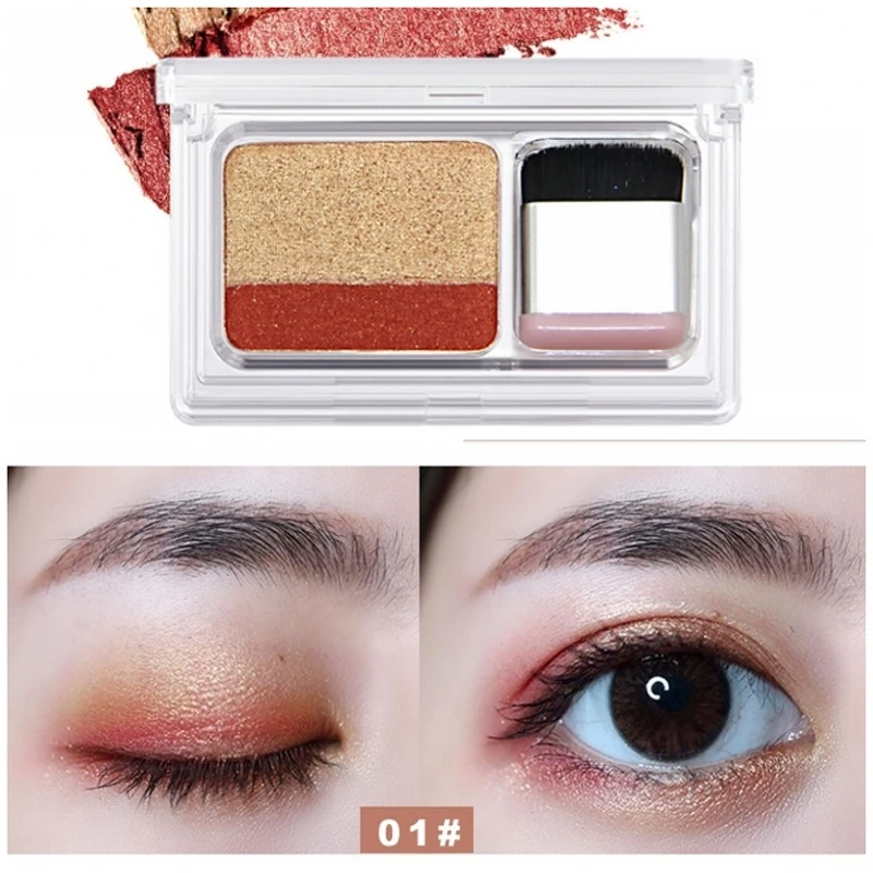 Двухцветные тени для век sombra de olho блестящие ballete maquillage paletas maquiagem sombras матовые Smoky
