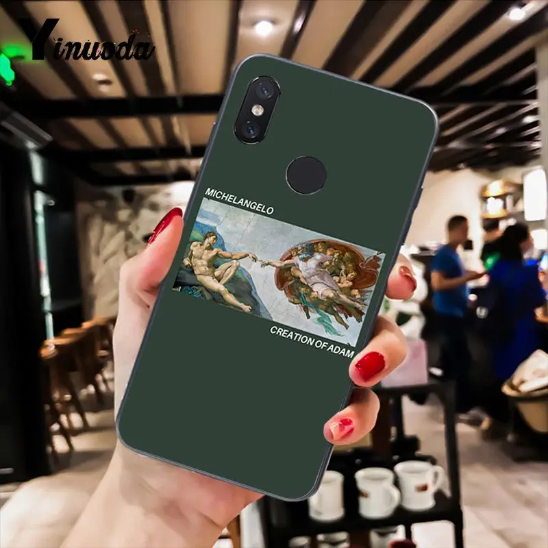 Yinuoda создание Адама Ренессанс живопись на холсте чехол для телефона для Xiaomi mi 6 mi x2 mi x2S Note3 8 8lite Red mi 5 note5 Note4 4X