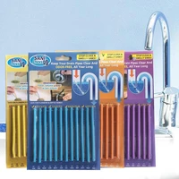 12pcset cleaing sticks drain cleaner sewer cleaning rod home cleaning essential tools kitchen sink filt bathroom cleaner