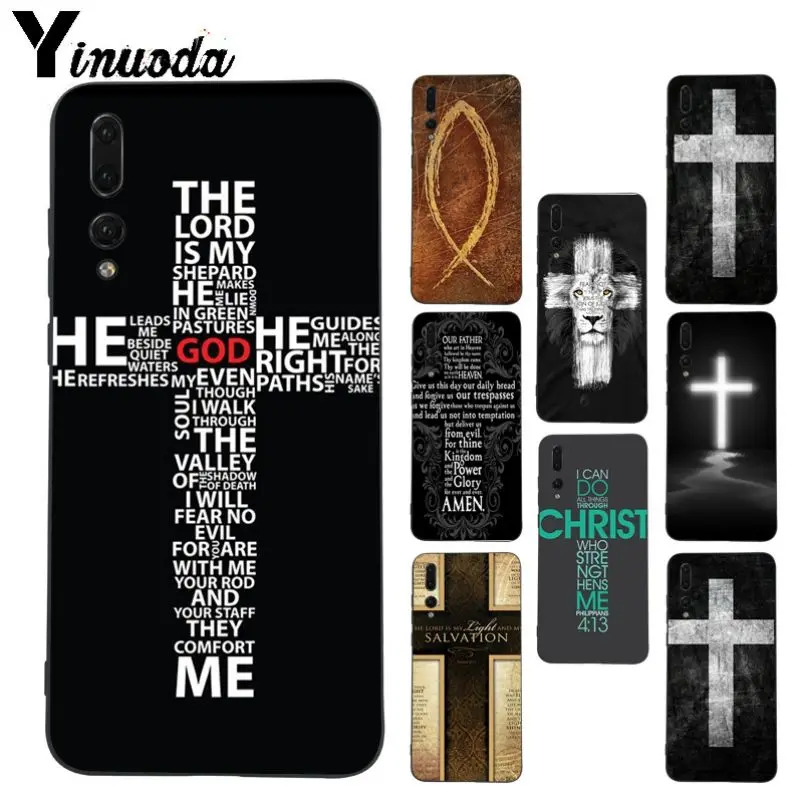 Чехол для телефона Yinuoda Bible Иисус Христос христианский крест дизайн Huawei P20pro mate10 p9