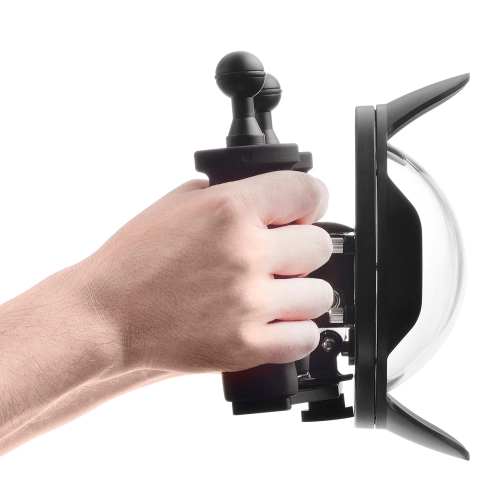 Стрелять 6 дюймов купол порт для GoPro Hero 4 3 + камера с ручной Go Pro стабилизатора и