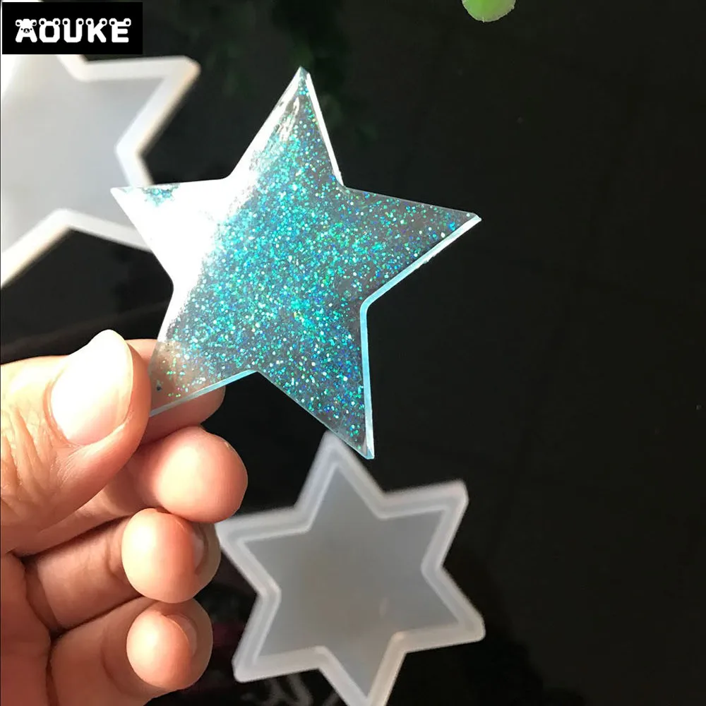 Эпоксидная смола для украшений в виде сердца Сакуры и звезд |