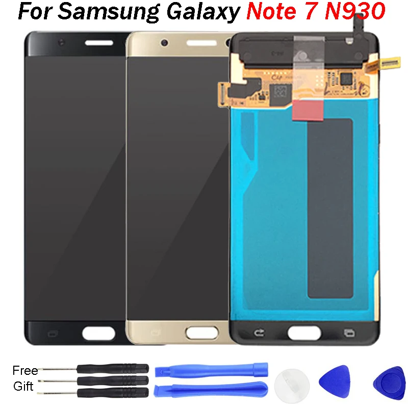 Супер AMOLED Lcd для Samsung Note 7 N935F N935F/DS дисплей кодирующий преобразователь сенсорного