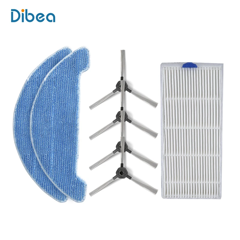 Запасной Запчасти Замена включая Mop боковая щетка Hepa для Dibea D960 Мощное всасывание