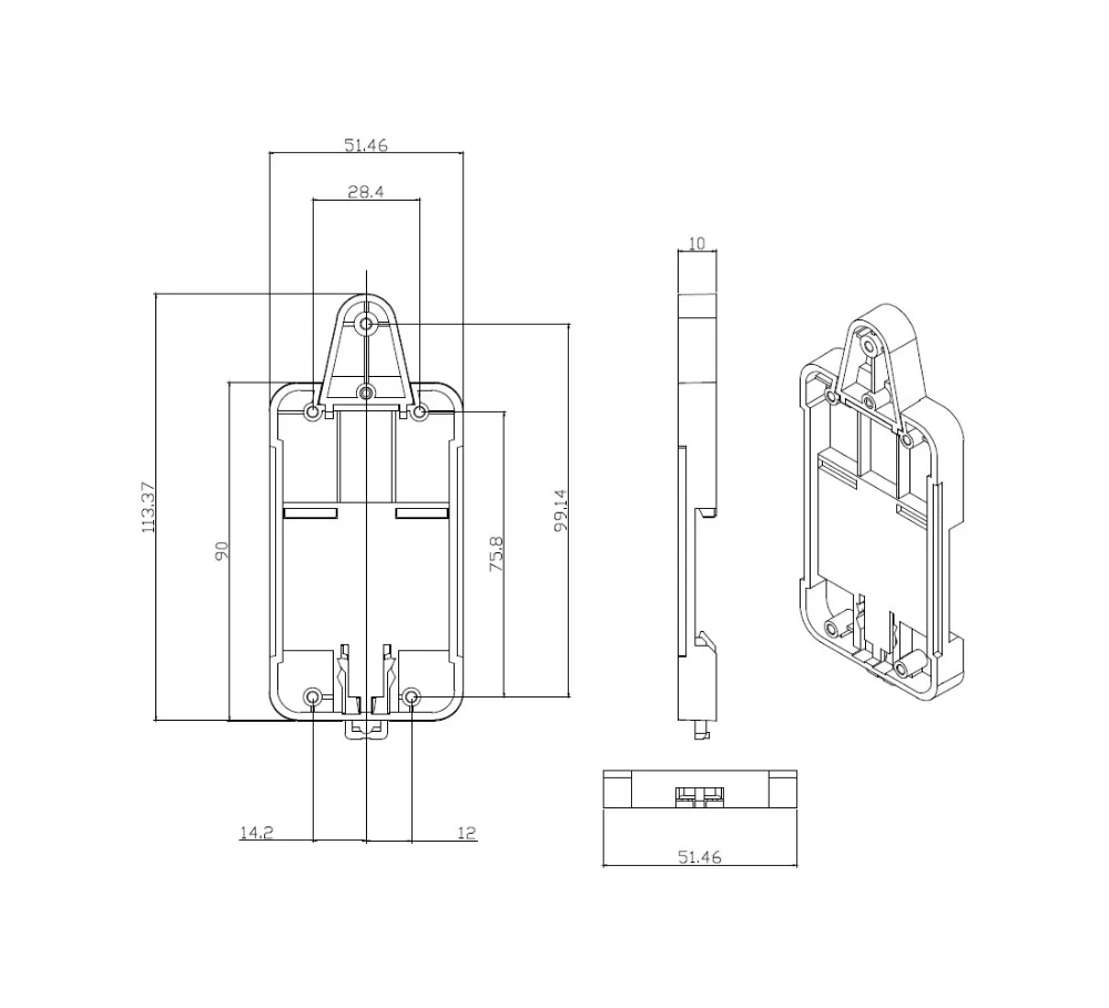 5 шт. регулируемое крепление Sonoff DR DIN Rail чехол держатель для Basic/ RF/ Dual/ Pow/ TH16 /