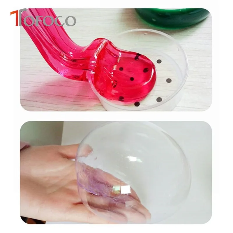 TOFOCO DIY прозрачная Желейная глина для выдувания грязи Lizun Кристальный фруктовый