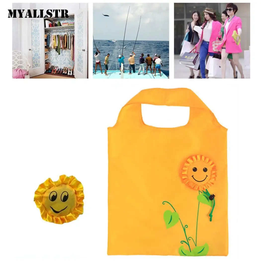 Большой Ёмкость Портативный складной с рисунком &quotПодсолнух&quot для хранения