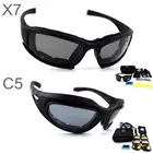 Военные очки X7 C5, армейские поляризационные солнцезащитные очки с 4 линзами, очки для езды на велосипеде, стрельбы, страйкбола, мотоциклетные очки