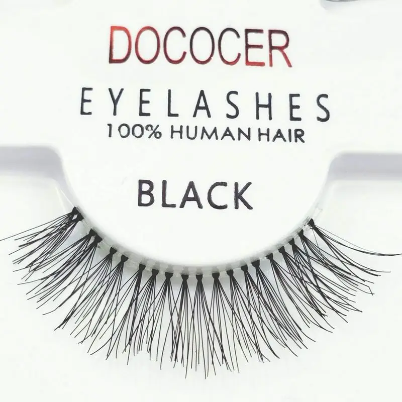 12 пар ресниц R2 ресницы 100% человеческие волосы ручной работы накладные пачкающие