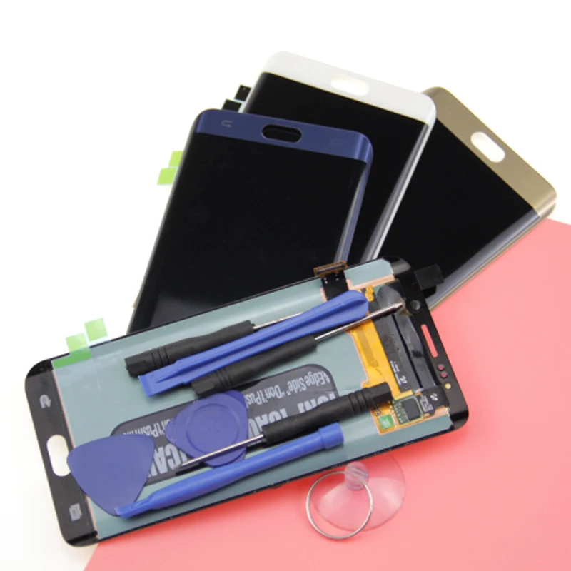 G928 ЖК дисплей для samsung Galaxy S6 Edge Plus G928F сенсорный экран сборки Замена | Мобильные