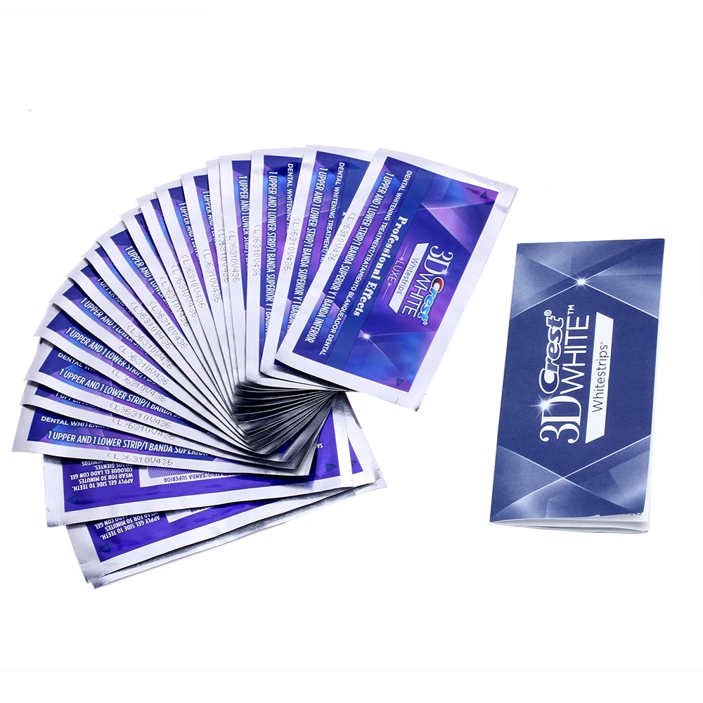 Crest 3D Белый Нежный рутины Whitestrips Стоматологическое отбеливание зубов полосы 20 чехол/40 полоски оборудование для отбеливания зубов