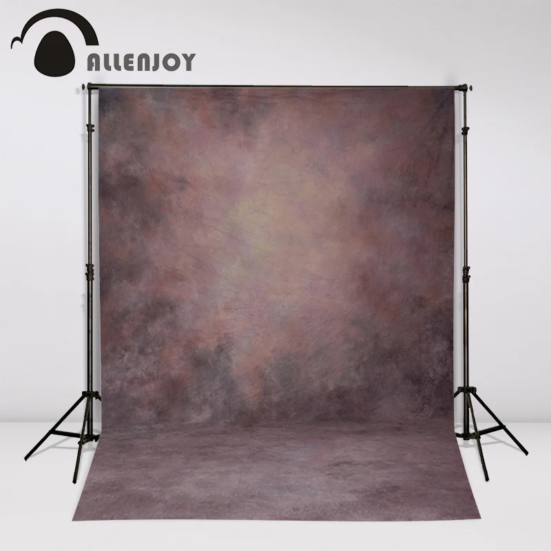 Allenjoy Фотофон чистый цвет красная охра малиновый Профессиональный пастельный