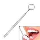 Стоматологическое зеркало из нержавеющей стали, 1 шт., стоматологическое зеркало для отбеливания зубов