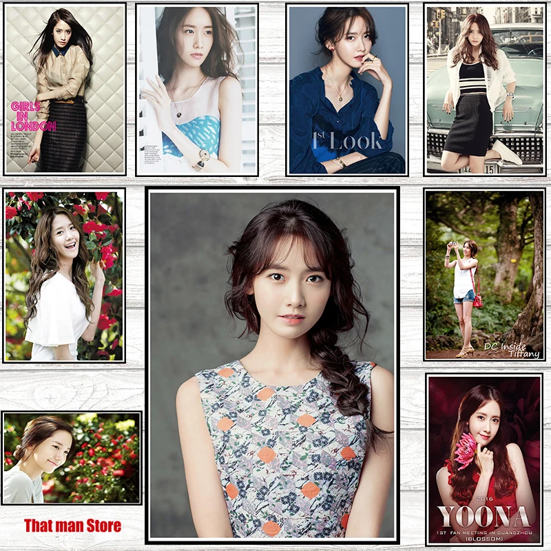 Yoona SNSD поколение девочек Kpop Южная Корея музыкальная девушка белая бумага с
