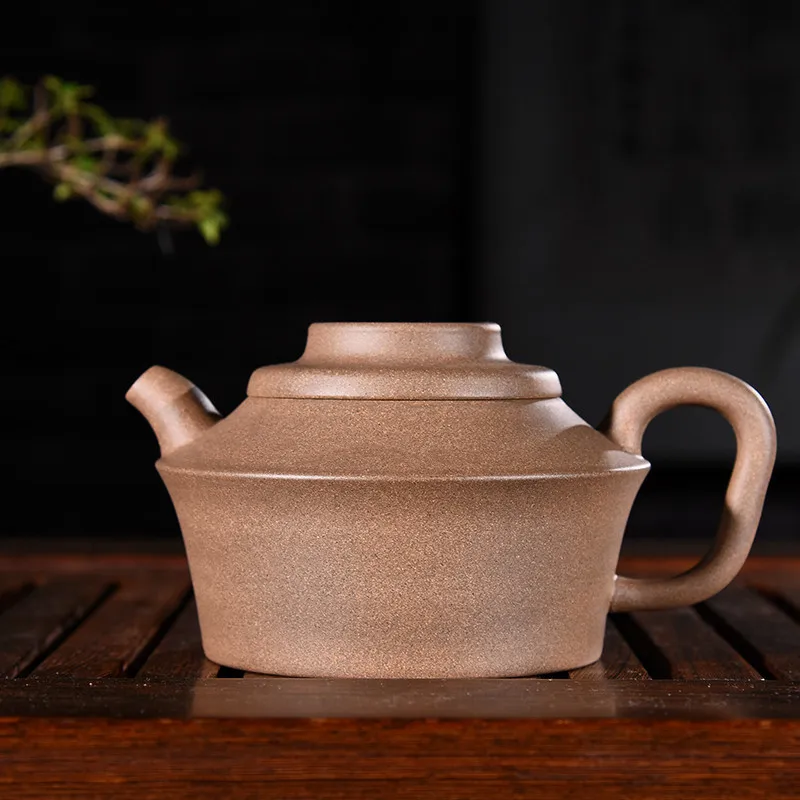 

250ml Genuine Yixing Zisha Tea Pot Famous Handmade Raw Ore Green Gray Mud Xubian Teapot Kung Fu Tea Kettle Free Shipping