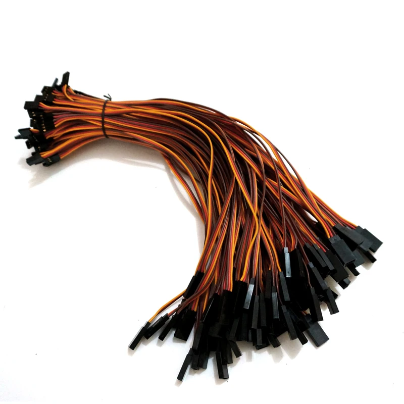 300 мм 22AWG 100 шт./лот Futaba JR штекерные и гнездовые кабели проводка RC сервоприводы