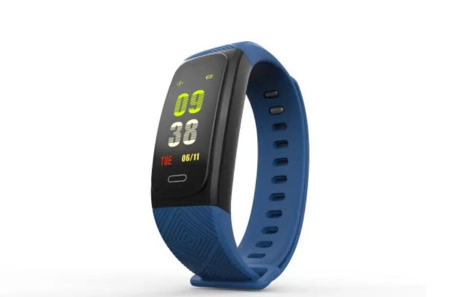 Blue Focus Smart UW200 умный Браслет gps IP68 Профессиональные водонепроницаемый Цвет экран сердечного ритма Смарт наручный браслет с трекером сна - Цвет: Blue