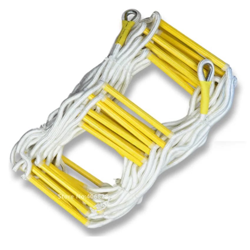 New 5M Upgrade Escape Ladder Wear-resistant Reinforced Anti-skid Soft Fire Inspection Rope 18-20MM (1-2nd floor) | Инструменты