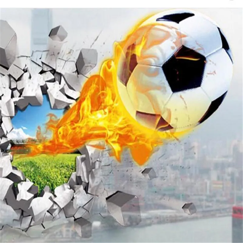 3D Баскетбол Футбол настенные декоративные наклейки на стену детские для детской