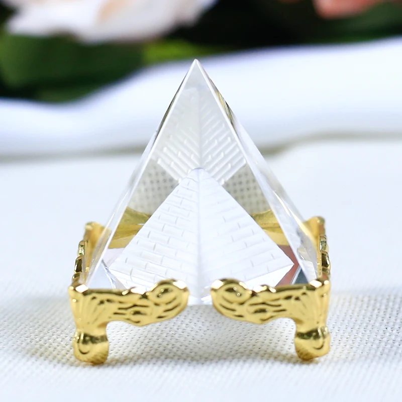 Хрустальная Фигурка пирамиды 4 см|craft cone|craft miniaturescrafts ornament |