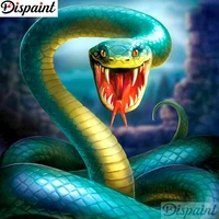 dispaint full squareround drill 5d diy diamond painting animal snake scenery 3d embroidery cross stitch 5d home decor a18887