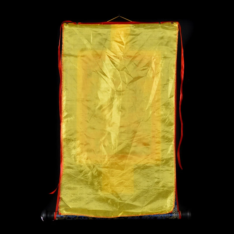 Тибетский Танг-га свиток атласная живопись буддистская походная Золотая