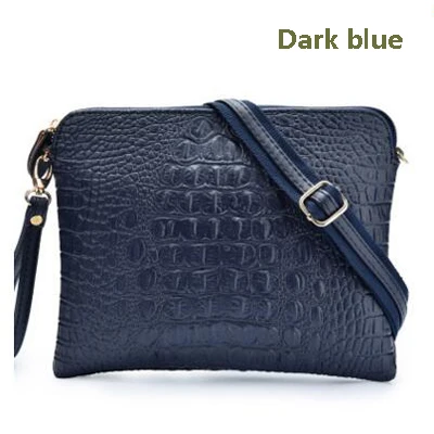 Dark blue Жар-птица! Брендовая женская сумка, Аллигатор, сумка через плечо, женская сумка, спилок, повседневные клатчи, сумка через плечо, bolsa feminina HL6001 - Цвет: Dark blue
