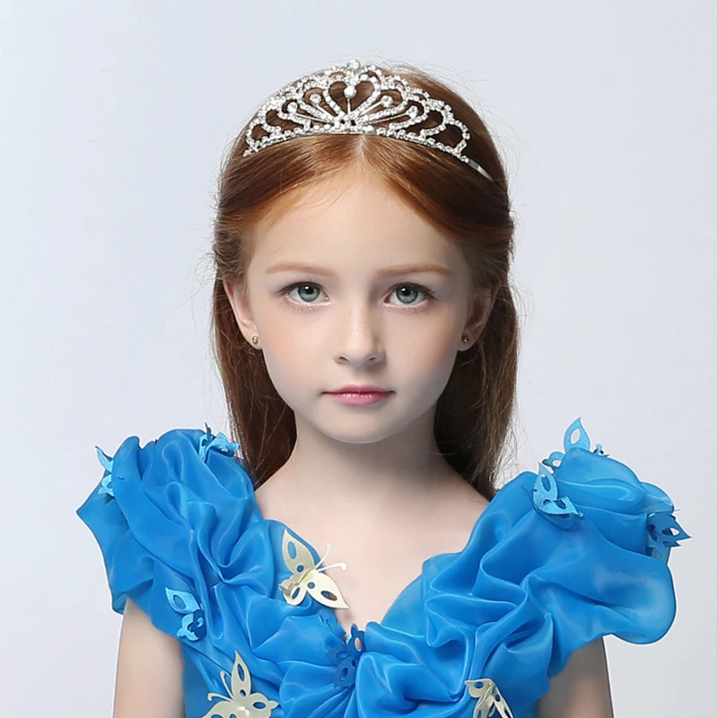 Золушка Принцесса Корона Девочка повязка для волос Подарок детская Стразы