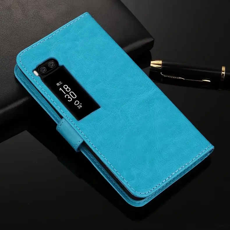 Роскошный кожаный чехол-бумажник с подставкой в стиле ретро для Meizu Pro 7 Plus чехол 6