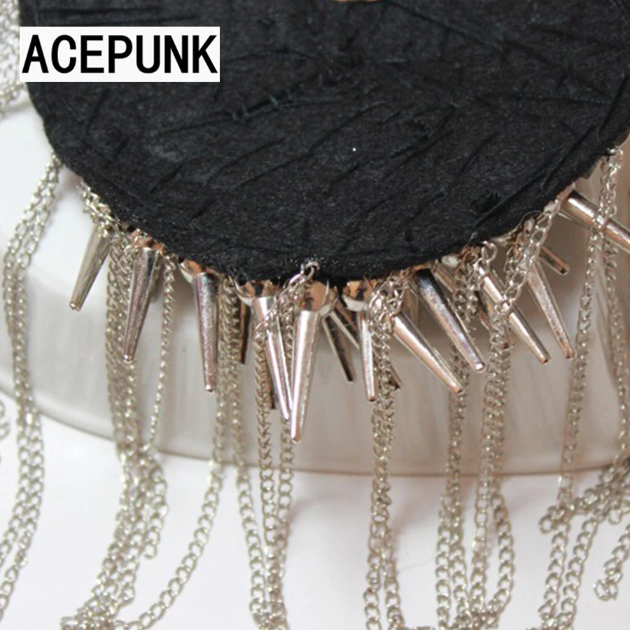 Обувь на заклепках в стиле панк с эпалетами преувеличенный модель костюм брошь