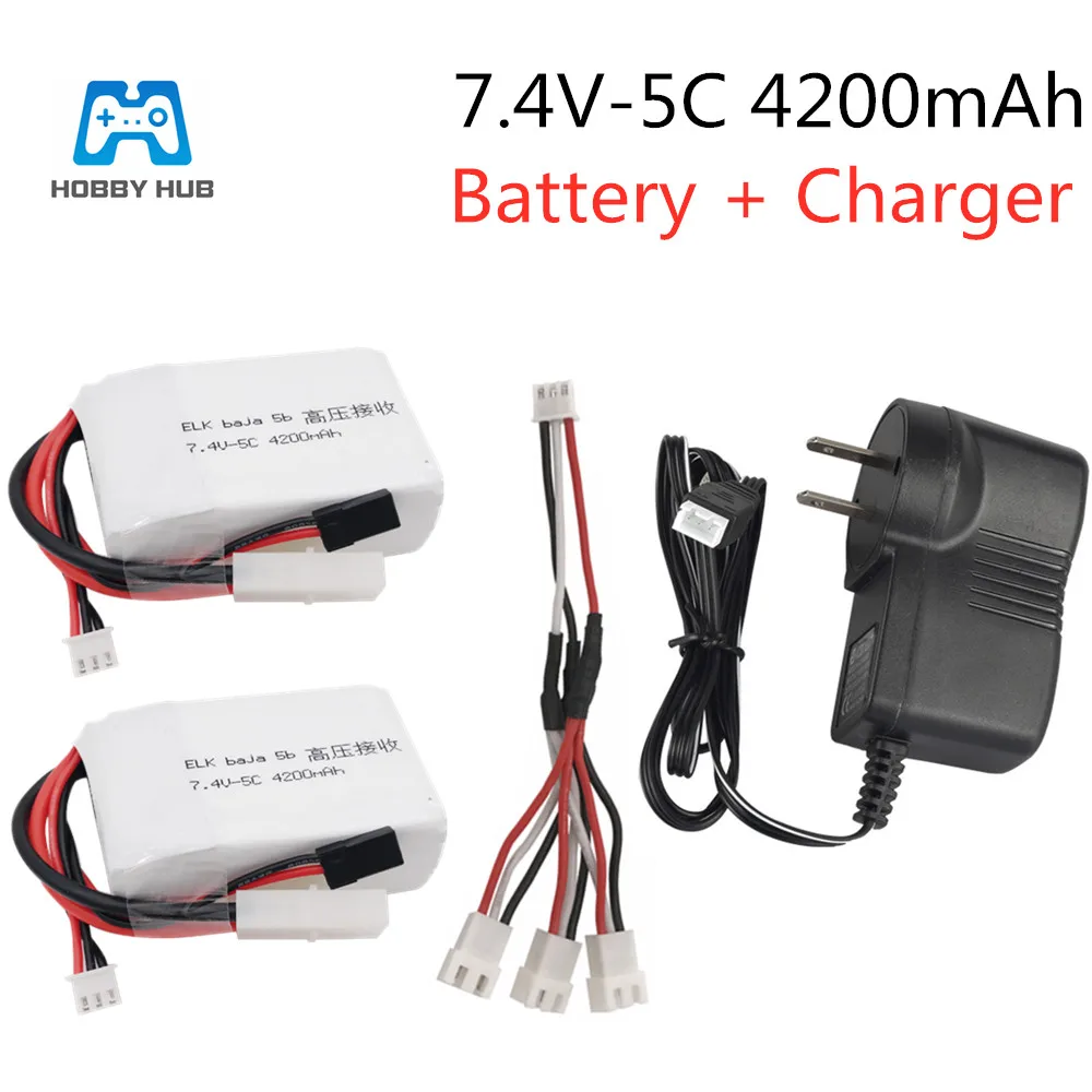 Hobby Hub 7 4 В 4200 мА/ч 5C приемник высокого напряжения Power2S lipo аккумулятор для