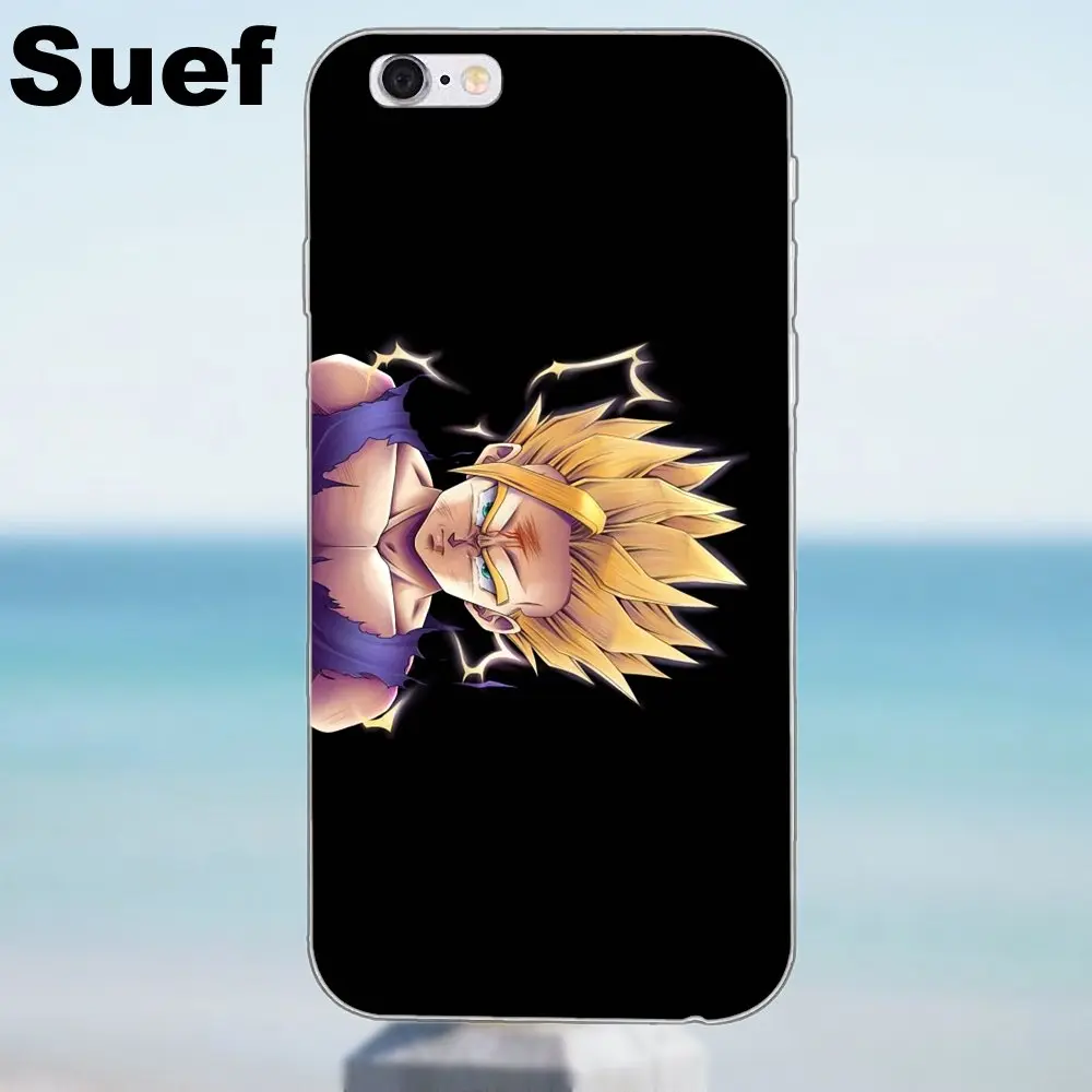 Suef для iPhone 4 4S 5 5S 5C SE 6 6S 7 8 Plus X Samsung Galaxy J1 J3 J5 J7 A3 A5 2016 2017 TPU чехол телефона Son Goku Dragon Ball