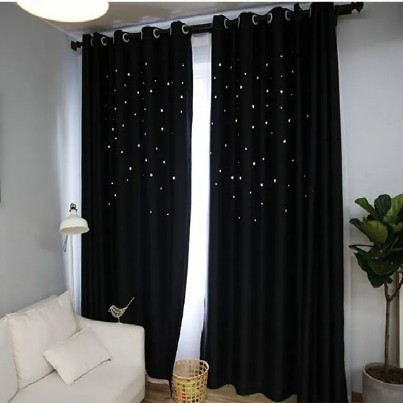 Полые шторы 5 цветов для гостиной современные украшения спальни плотные оконные