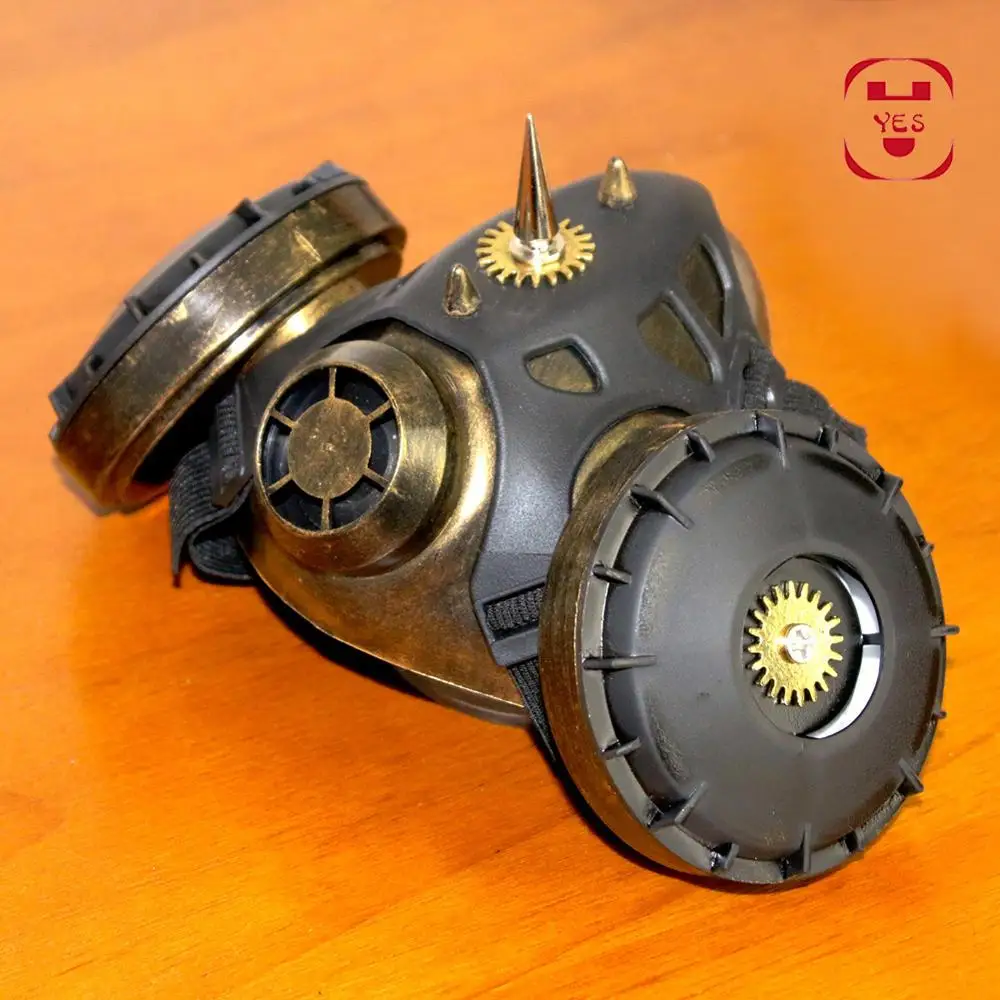 Респиратор YES Steampunk маска в стиле ретро антизапотевающая маскарадная для