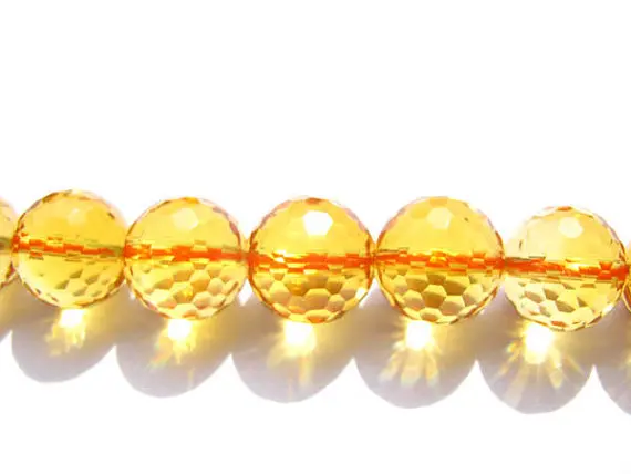 Натуральный топаз дымчатый кварц полнониточный круглый шар класса АА 4-16 мм