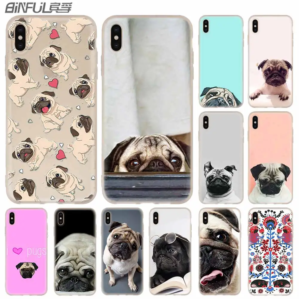 

Silicone Soft Shell Case For Apple iPhone 13 12 11 Pro X XS Max XR 6 6S 7 8 Plus Mini SE 2020 Puppies Cubs Dogs Poodle Pug Doggy