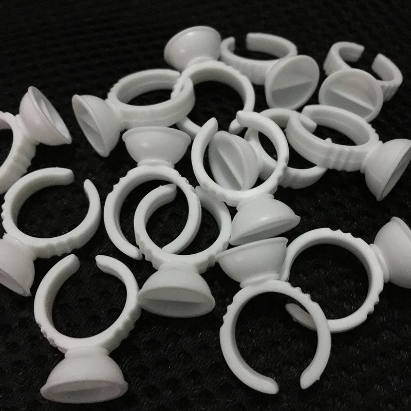 100 шт маленький размер Одноразовые Перманентный макияж кольцо делитель тату