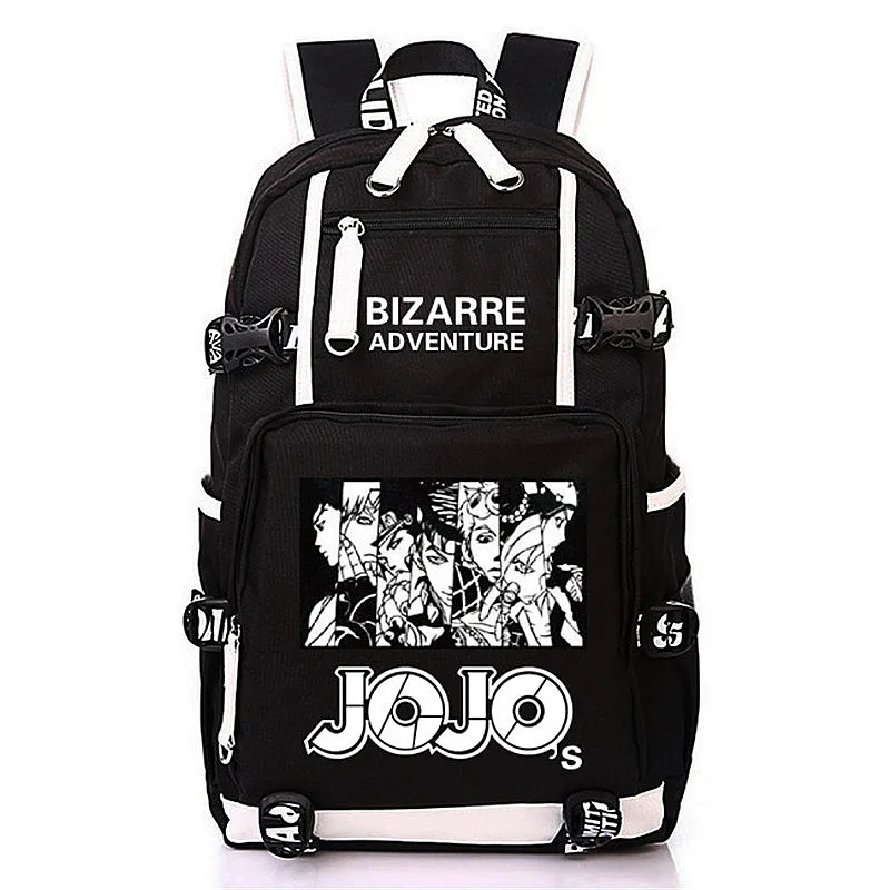 Школьный рюкзак с USB зарядкой и принтом Невероятные приключения Джоджо|Мужские