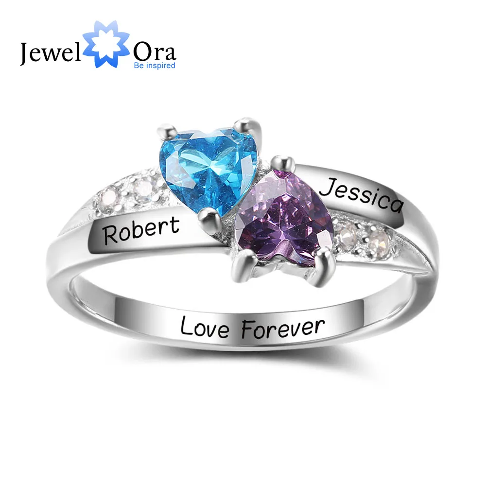 Персонализированные гравированные ювелирные изделия из камня 925 пробы