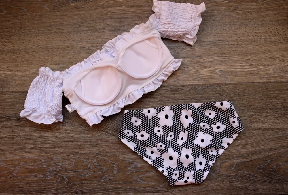 Последние 2017 белый вязаный Трусики бикини пикантные с открытыми плечами