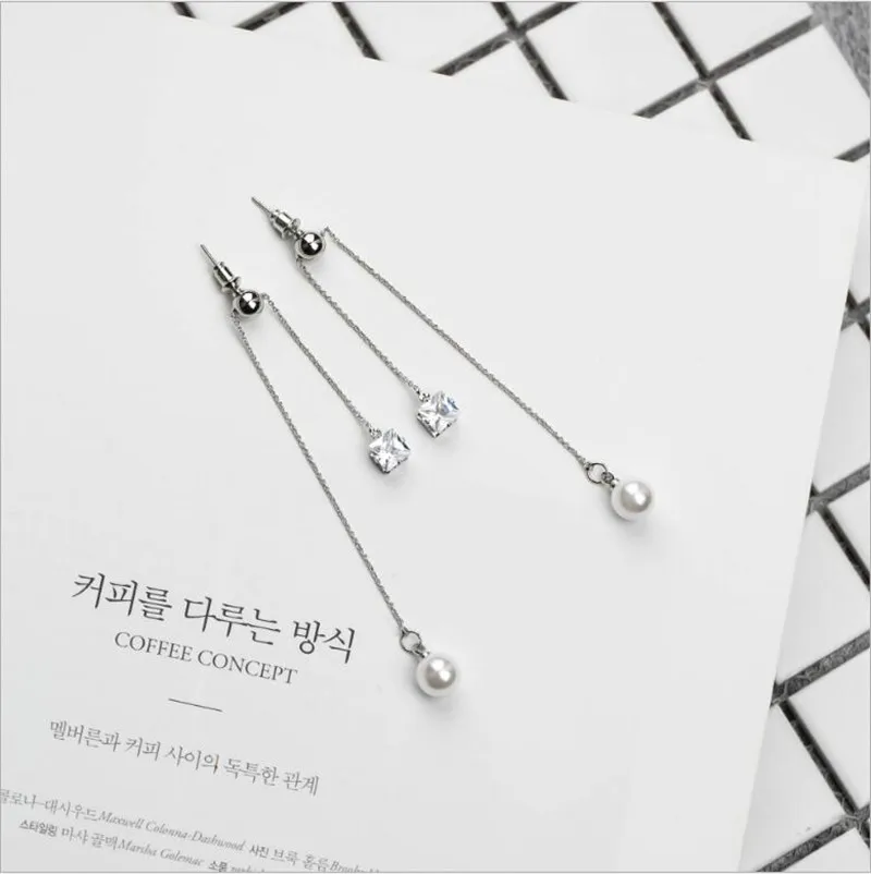 2017 осенние и зимние новое издание в Корейском стиле популярные серьги синее море