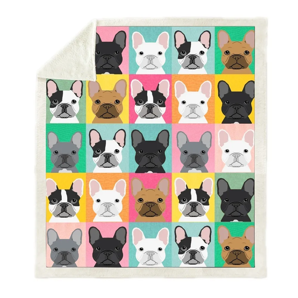 Sofa Cushion Yoga Mat Blanket Picnic Thick Double-layer Plush Anime Dog Rottweiler 3d Print Carry Wholesale | Дом и сад