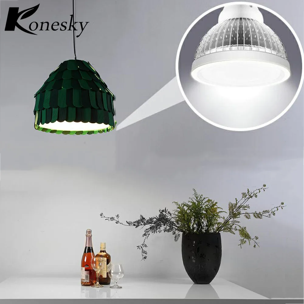 Konesky 20 Вт E27 COB светодиодный PAR38 прожекторная лампа для домашнего освещения 1600LM 38