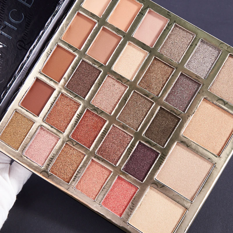 Красивая блестящая палитра теней для век 29 цветов матовая Мерцающая стойкая