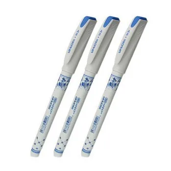 Урожай Ретро Китайский Стиль Гелевая Ручка Синий и белый фарфор Канцтовары Для