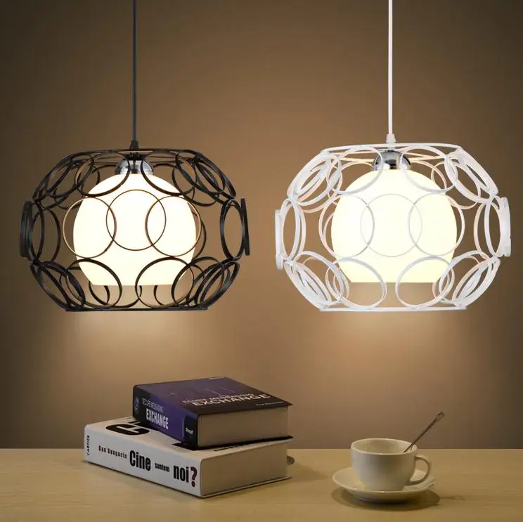 

Подвесные светильники в скандинавском стиле для спальни, современный минималистичный стиль, креативная личность, гостиная, бар, цвет черны...