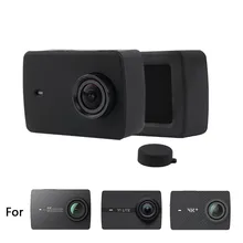 Мягкий силиконовый защитный чехол с крышкой для Xiaomi YI 4K Xiaoyi 4K Lite 4K PLUS Аксессуары для экшн-камеры